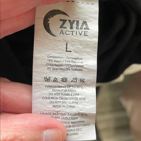 Zyia Active Black Boyfriend Lounge Hoodie Athleisure Hooded Womens Size Large - Picture 4 of 7